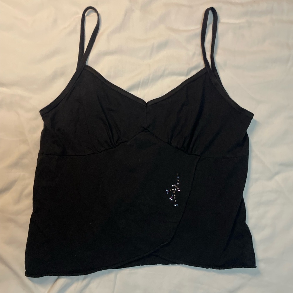 Black Y2K tank top